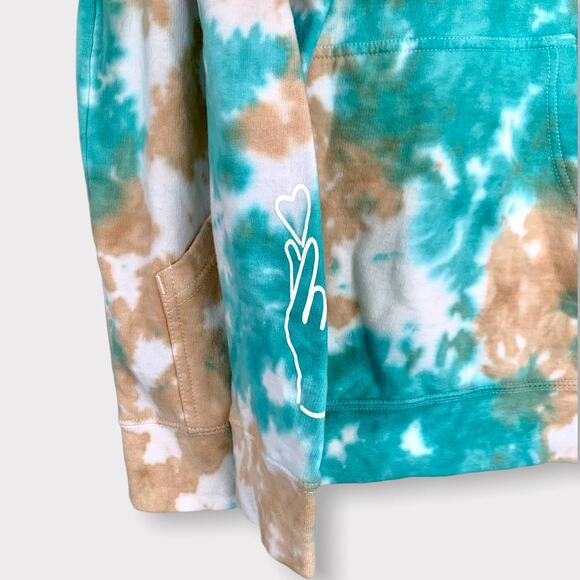 BSR By Samii Ryan Pure Angel Tie Dye Hoodie in Cloud Blue Size Medium - Picture 6 of 13